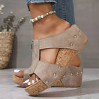 Marie | Orthopädische Sandalen mit Keilabsatz