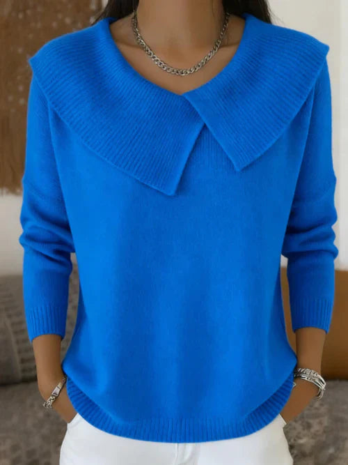 Lucia | Warmer Pullover mit weichem Kragen