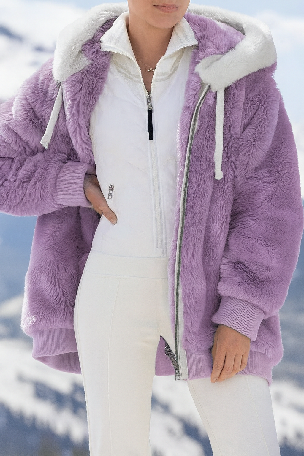 Ashild | Winterjacke aus Pelzfleece