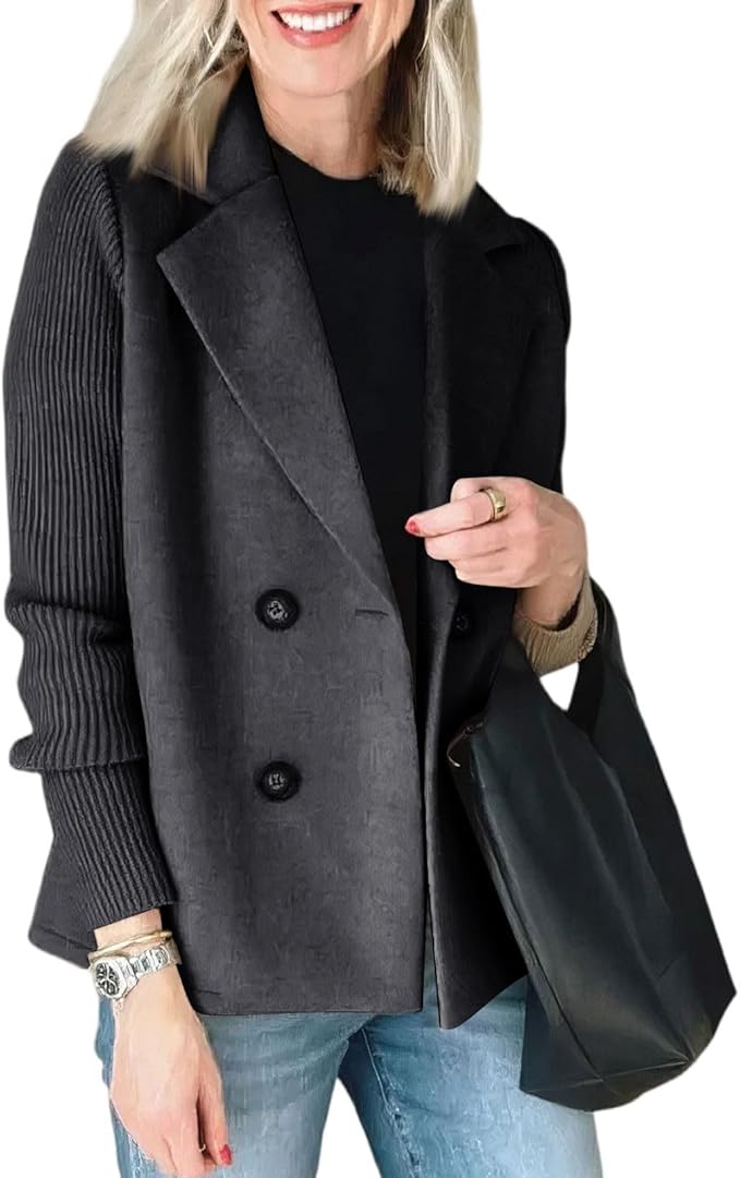 Camela | Blazer mit gestrickten Ärmeln