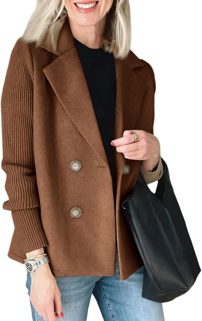 Camela | Blazer mit gestrickten Ärmeln