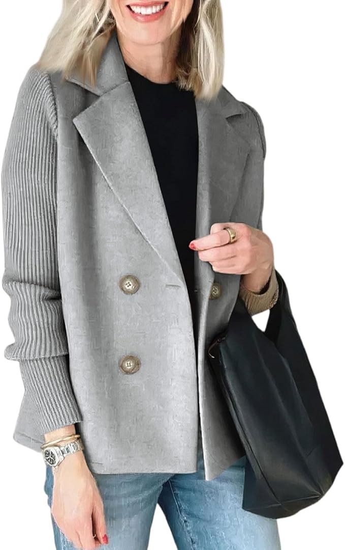 Camela | Blazer mit gestrickten Ärmeln
