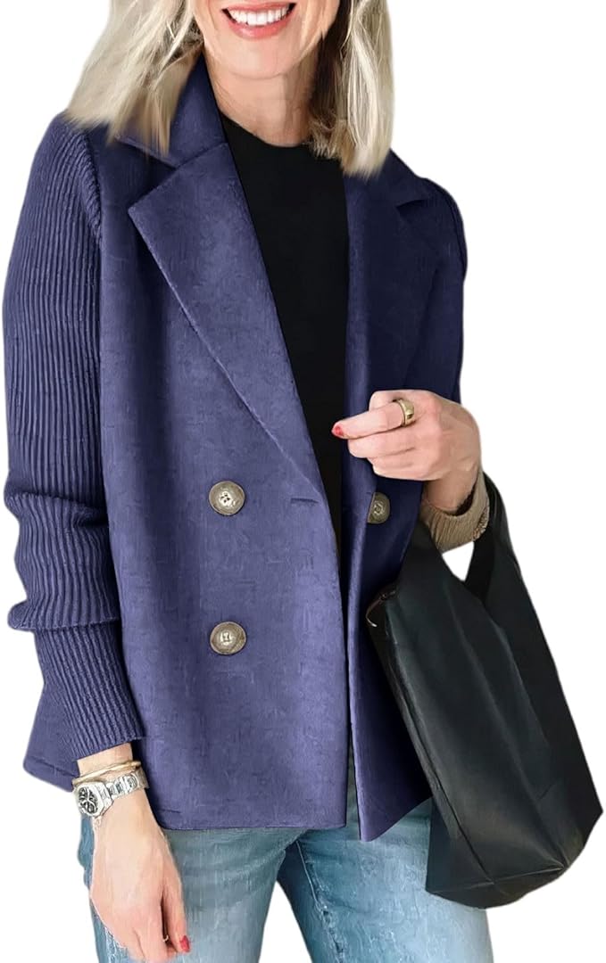 Camela | Blazer mit gestrickten Ärmeln