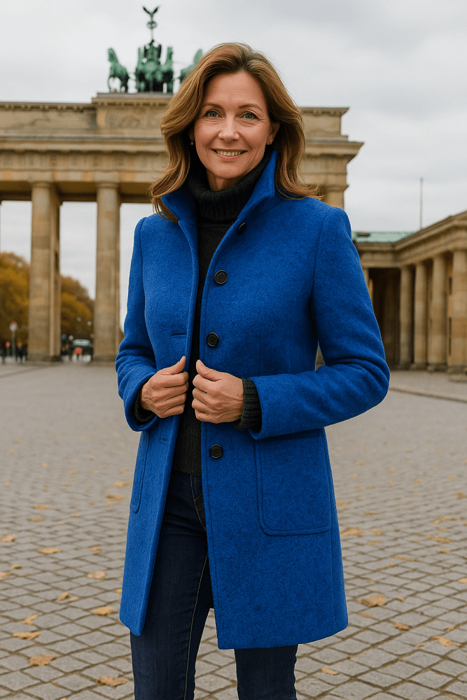 Leonie | Damenmantel mit hohem Kragen