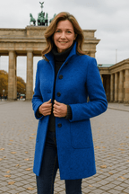 Leonie | Damenmantel mit hohem Kragen