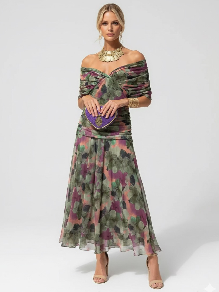 Lilly | Fließendes Midikleid