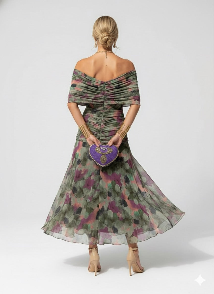 Lilly | Fließendes Midikleid