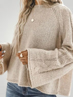 Edda | Asymmetrischer Pullover mit Flair-Ärmeln