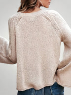 Edda | Asymmetrischer Pullover mit Flair-Ärmeln