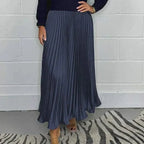 Michelle | Maxikleid mit Jersey und Faltenrock