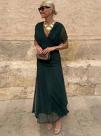 Lilly | Fließendes Midikleid