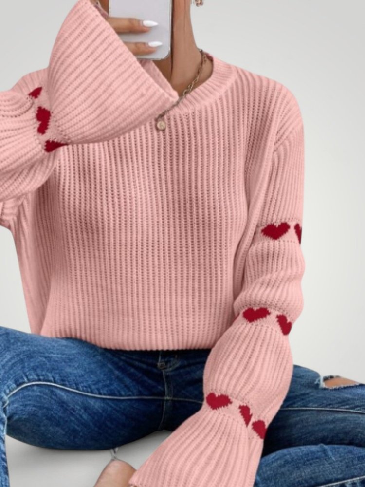 Amore | Eleganter gerippter Damenpullover