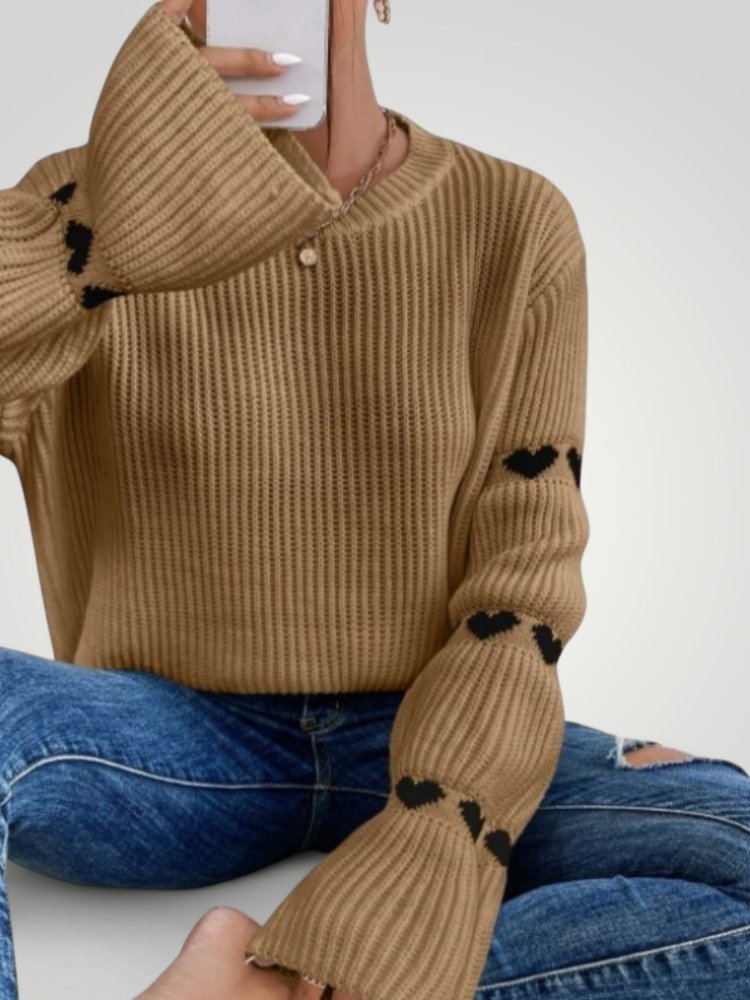 Amore | Eleganter gerippter Damenpullover